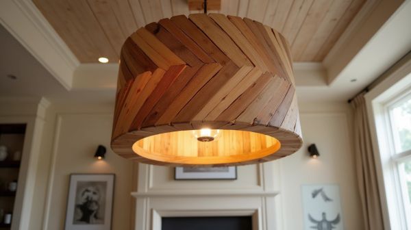 Innovations en décoration : idées de suspensions en bois flotté